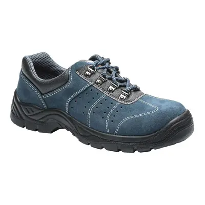 (10 UK, Blue) Portwest Mens Steelite Perforated Suede Safety Trainers