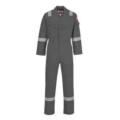 (2XL, Grey) Portwest Unisex Adult Flame Resistant Anti-Static Overalls