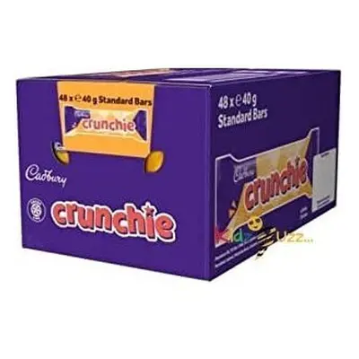 (Pack Of 48) Cadbury Crunchie Chocolate Bar honeycomb 40g