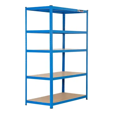 5 Bays | 180x120x60cm | Blue | Boltless Garage Shelving Unit | 1000kg