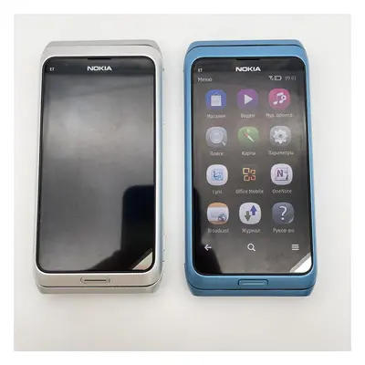 (blue, Simple Set) Refurbished Nokia Original Unlocked Nokia E7 E-00 4.0â 3g Wifi Mobile Phone