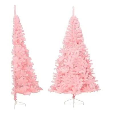 (Pink, cm) vidaXL Artificial Half Christmas Tree with Stand Decoration Artificial Tree