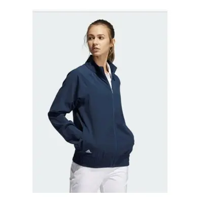 (S (UK8-10)) Womens adidas Golf Jacket Lightweight Navy Marine