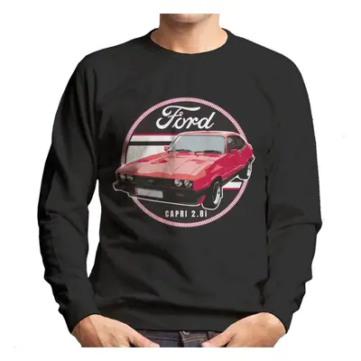 (2XL, Black) Ford Capri Red 8I Men's Sweatshirt