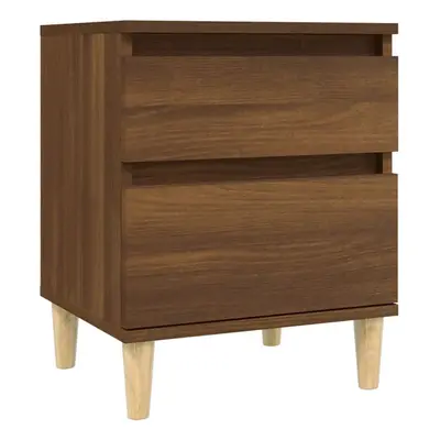 (Brown oak, x Bedside cabinet) vidaXL 1/2x Bedside Cabinet Nightstand End Table Telephone Stand 