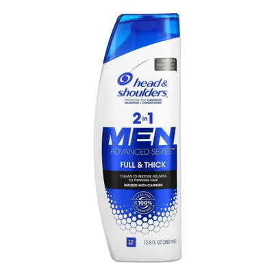 Head & Shoulders, Men Advanced Series, in Shampoo + Conditioner, Full & Thick, 12.8 fl oz (380 m