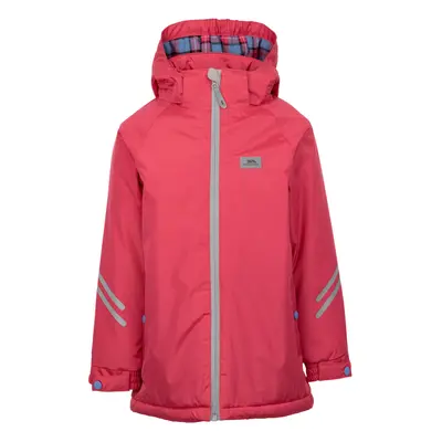 (3-4 Years, Strawberry) Trespass Kids Waterproof Jacket Hooded Valleyfield