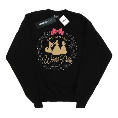 (M, Black) Disney Womens/Ladies Princess Enchanted Winter Party Sweatshirt