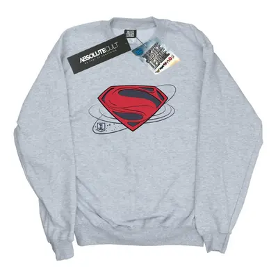 (S, Sports Grey) DC Comics Mens Justice League Movie Superman Logo Sweatshirt