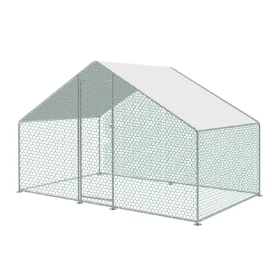 KCT 2x3m Walk In Pet Run Chicken Coop Enclosure Dog Kennel Rabbit Cage with Cover