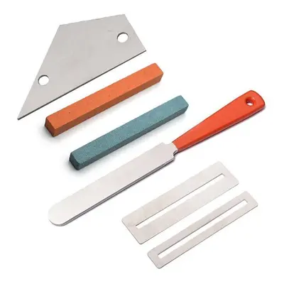 Guitar Stainless Steel File Guitar Leveling Ruler Polishing Stone Guitar Tool Set