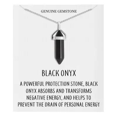 Black Onyx Gemstone Necklace