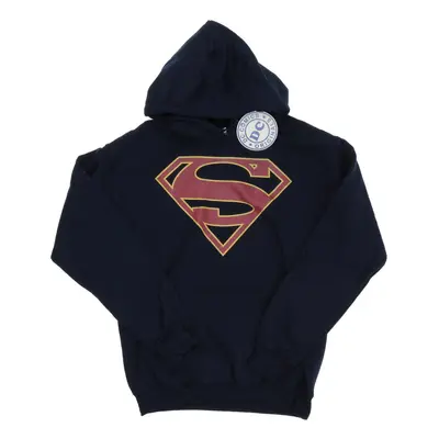 (XS, Deep Navy) DC Comics Womens/Ladies Supergirl Logo Hoodie