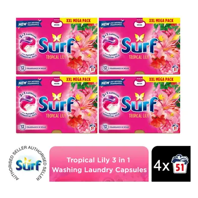 (Buy 4) Surf 3in1 Laundry Detergent Tropical Lily or 4pk