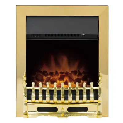 Adam Blenheim Electric fire in Brass