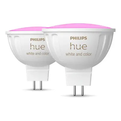 Philips Hue White & Color Ambiance MR16 LED Lampe Doppelpack 2x400lm