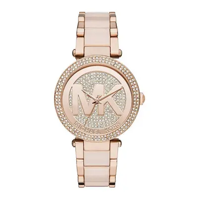 Michael Kors MK6176 Parker Crystal Pave Logo Dial Women's Watch