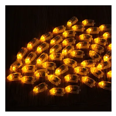 (Yellow) 50Pcs/Lot LED Lamps Balloon Lights for Paper Lantern Balloon Multicolor Christmas Party