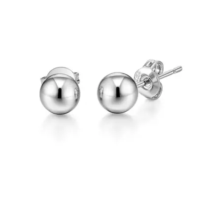 Silver Plated Ball Stud Earrings