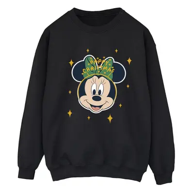 (M, Black) Disney Womens/Ladies Minnie Mouse Happy Christmas Sweatshirt