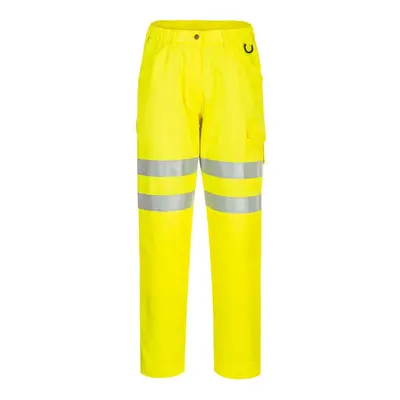 (42R, Yellow) Portwest Mens Eco Friendly Hi-Vis Work Trousers