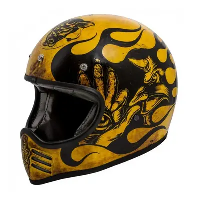 (S) Premier MX BD Full Face Helmet Yellow