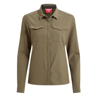 (20 UK, Wild Olive) Craghoppers Womens/Ladies NosiLife Pro III Nosilife Long-Sleeved Shirt