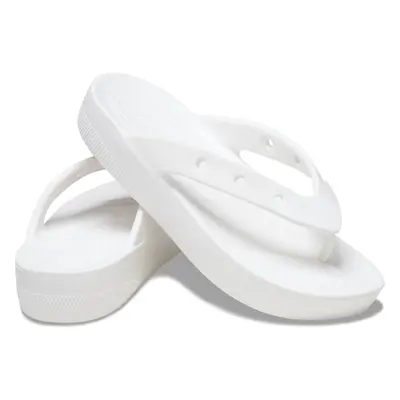 (US 9) Crocs Womens Classic Flip Thongs Flip Flops - White