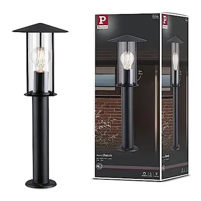 Paulmann Exterior luminaire Bollard Classic IP44 dimmable Lighting Dark Grey Outdoor Metal, Glas