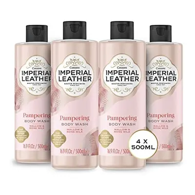 Imperial Leather Pampering Shower Gel - Mallow & Rose Milk Fragrance , Signature Oil Blend with 