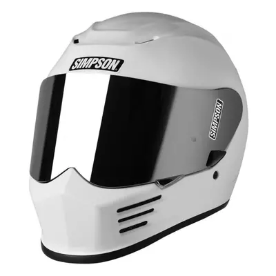 (M) Simpson Speed Solid ECE 22.06 Full Face Helmet White