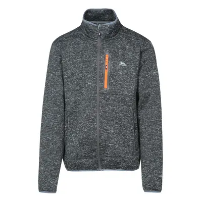 (L, Black Marl) Trespass Mens Fleece Jacket Full Zip Bingham