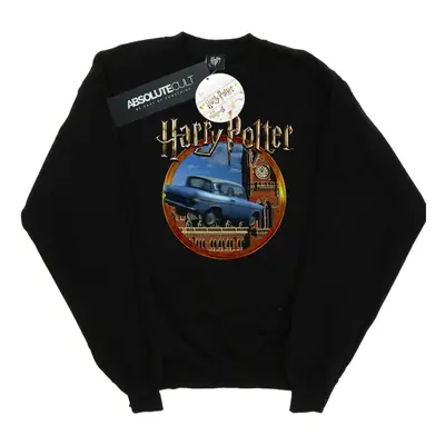 (M, Black) Harry Potter Womens/Ladies Flying Car Sweatshirt