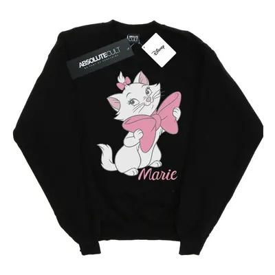 (XL, Black) Disney Womens/Ladies Aristocats Marie Bow Sweatshirt