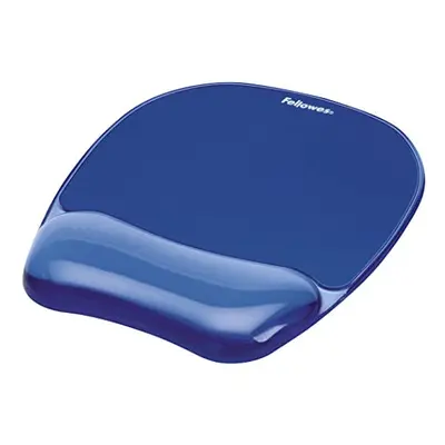 Fellowes gel crystal MousepadWrist Rest Blue (91141)