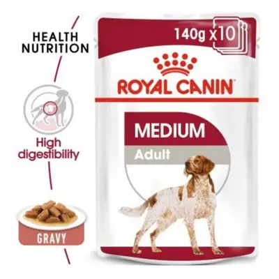 Balanced Royal Canin Wet Medium Adult - X 140g Wet Food For Medium Adult Dogs, With A Healthy De