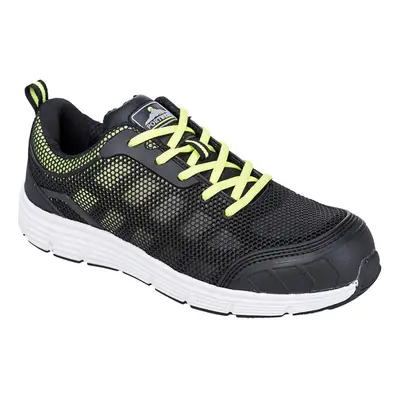 (10.5 UK, Black/Green) Portwest Mens Steelite Tove Safety Trainers