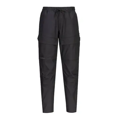 (L, Black) Portwest Mens KX3 Drawstring Work Trousers