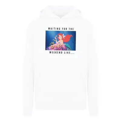 (9-11 Years, White) Disney Princess Girls Ariel Waiting For The Weekend Hoodie