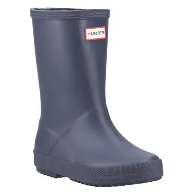 (4 UK Child, Navy) Hunter Childrens/Kids First Classic Matte Wellington Boots