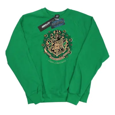 (XL, Irish Green) Harry Potter Womens/Ladies Christmas Wreath Sweatshirt