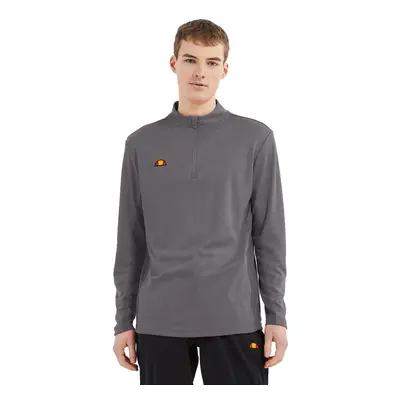 (L, Dark Grey) Ellesse Mens Rolbi Anti-Odour Moisture Wicking 1/2 Zip Golf Sweater