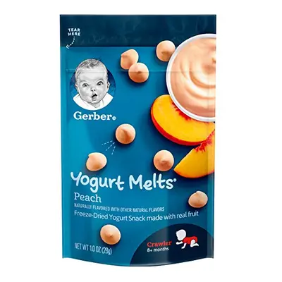 Graduates, Yogurt Melts, Peach, oz (28 g) - Gerber - UK Seller