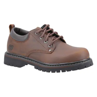 (Brown, (Adults')) Skechers Tom Cats Leather Men's Dark Brown Lace-Up Shoes