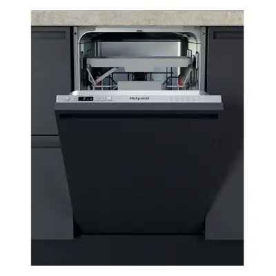 Hotpoint Integrated Slimline Dishwasher - Silver Control Panel - F Rated