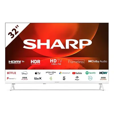 SHARP 32FH2KAW 32-Inch HD Ready Smart Frameless Android TV