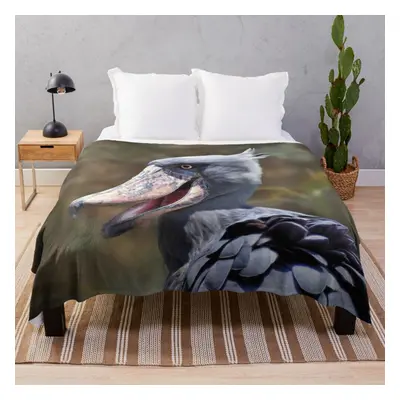 Fleece Throw Blanket ShoeBill for Sofa Couch Kids x Inches