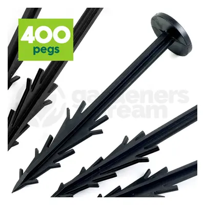 (400) 6" Strong Fixing Anchor Pegs Weed Control Fabric Landscape Membrane Fleece