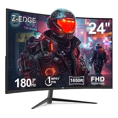 Z-Edge Inch Curved Gaming Monitor 180Hz 1ms MPRT, 16:9 Full HD 1080P LED Monitor, VA Panel, 300c