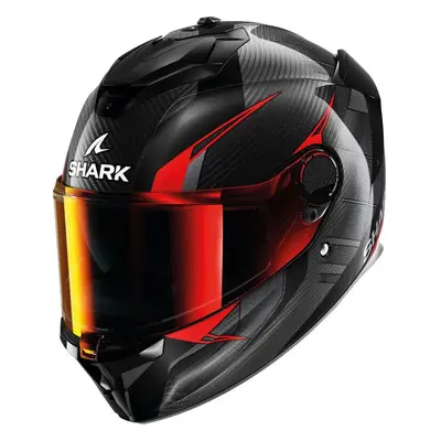 (M) Shark Spartan GT PRO Carbon Full Face Helmet Kultram Black / Red